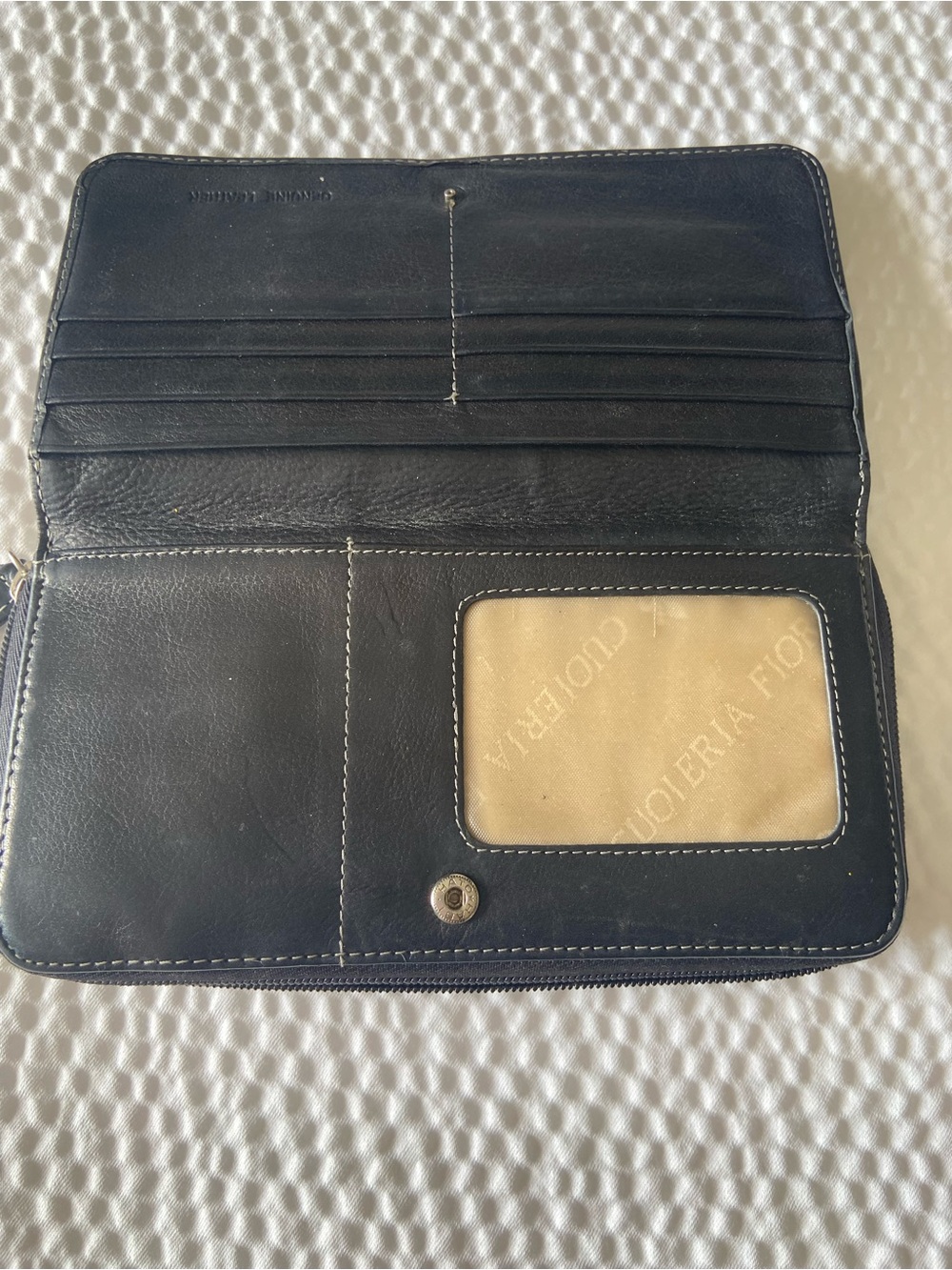Cuoieria Fiorentina Black Genuine Leather Accessories Wallet - Picture 3 of 11